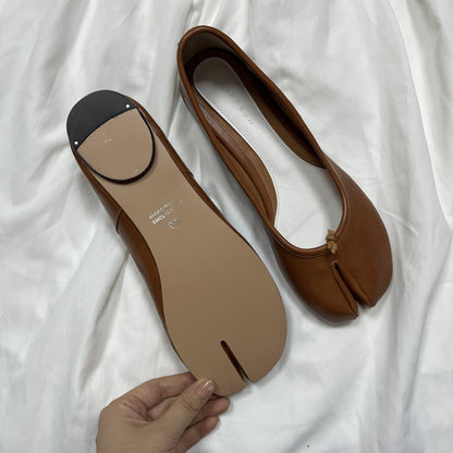 Handmade Women Split Toe Tabi Ballet Flats