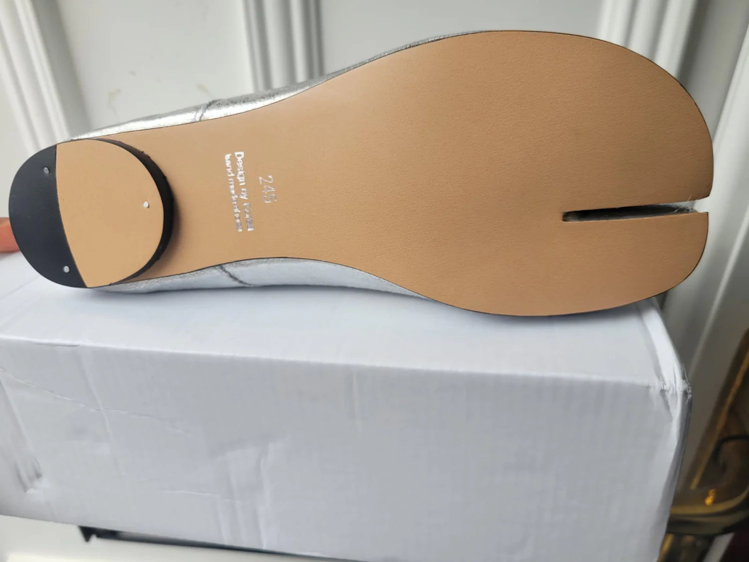 Silver Orbit Tabi Flats