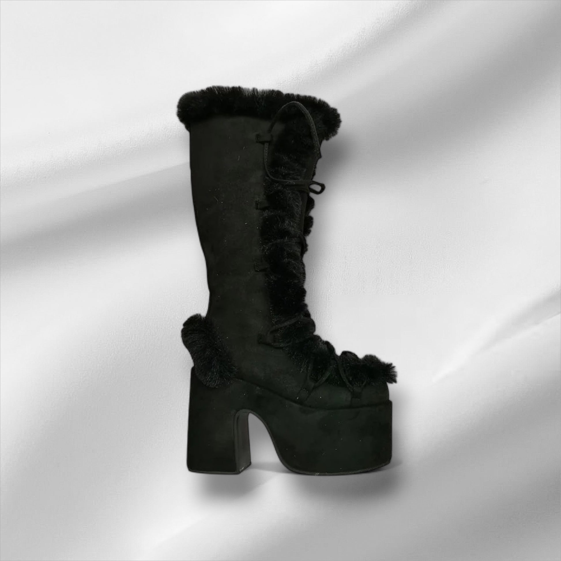 Noir Fable Fur Boots