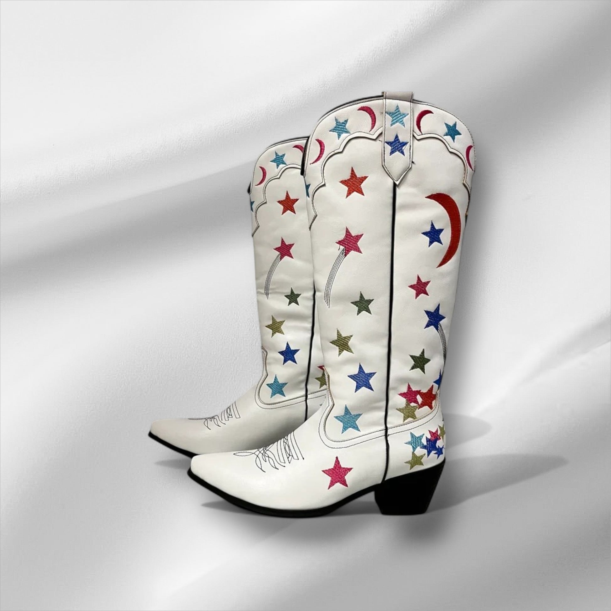 White Star Cowboy Boots