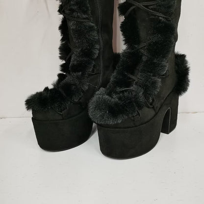 Vintage Snow Boot Black for Women