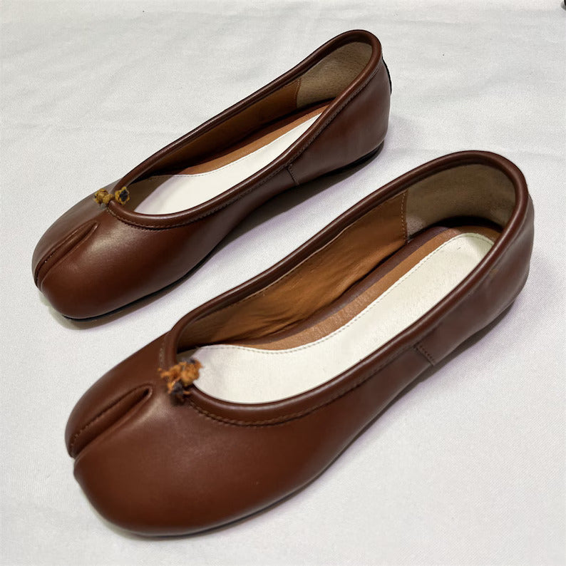 Handmade Women Split Toe Tabi Ballet Flats