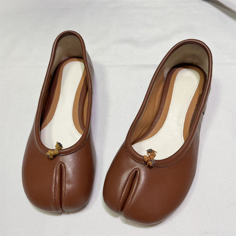 Handmade Women Split Toe Tabi Ballet Flats