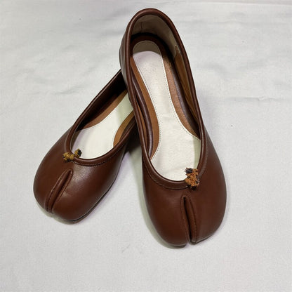 Handmade Women Split Toe Tabi Ballet Flats