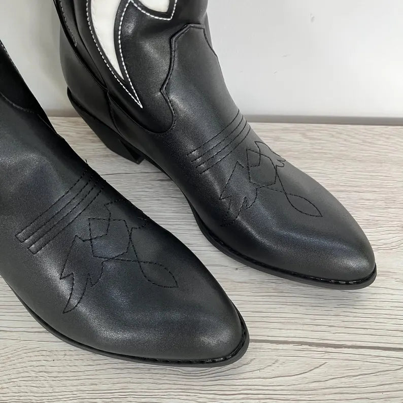 Midnight Flame Cowgirl Boots